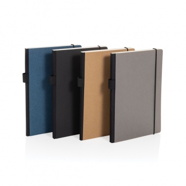 Logo trade corporate gift photo of: A5 deluxe kraft hardcover notebook