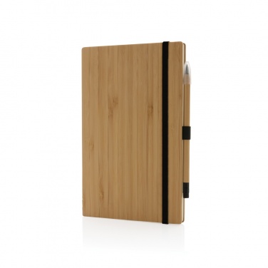 Logotrade corporate gift picture of: Bamboo notebook and infinity pencil set