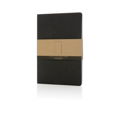 Logo trade promotional items image of: Salton A5 GRS certified recycled paper notebook
