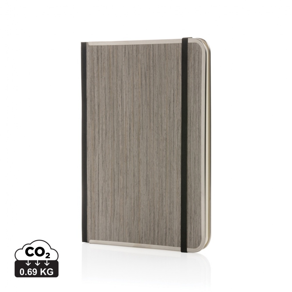 Logo trade corporate gift photo of: Treeline A5 wooden cover deluxe notebook