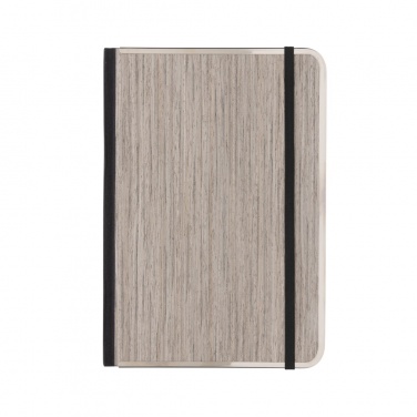 Logotrade promotional merchandise photo of: Treeline A5 wooden cover deluxe notebook