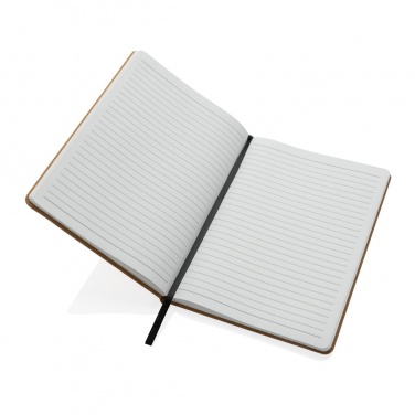 Logo trade promotional merchandise picture of: Stoneleaf A5 cork and stonepaper notebook