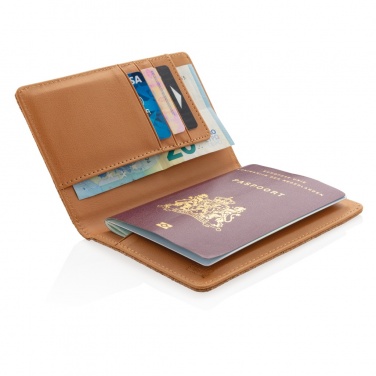 Logotrade promotional giveaway image of: Cork secure RFID passport cover