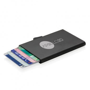 Logo trade promotional products image of: C-Secure aluminium RFID card holder