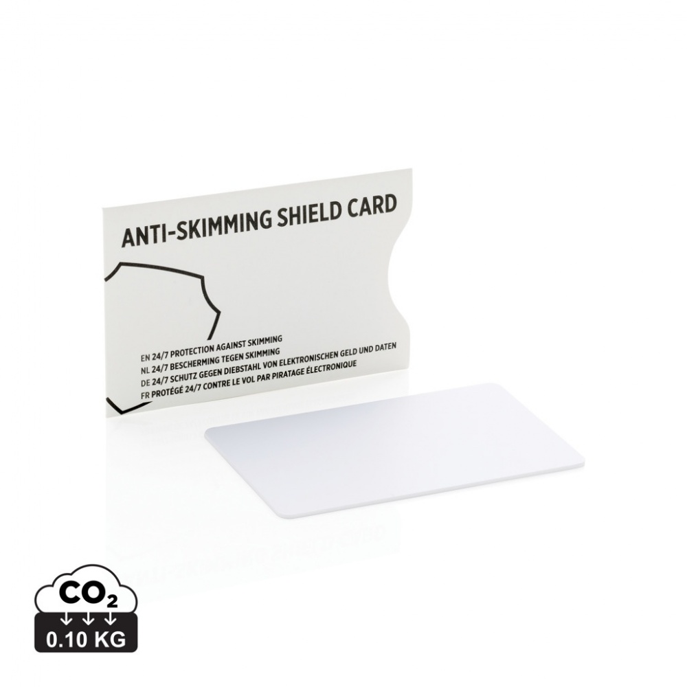 Logo trade promotional products image of: Anti-skimming RFID shield card with active jamming chip