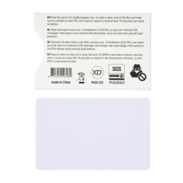Logotrade promotional merchandise picture of: Anti-skimming RFID shield card with active jamming chip