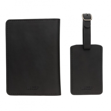 Logotrade promotional products photo of: Swiss Peak GRS recycled PU travel gift set