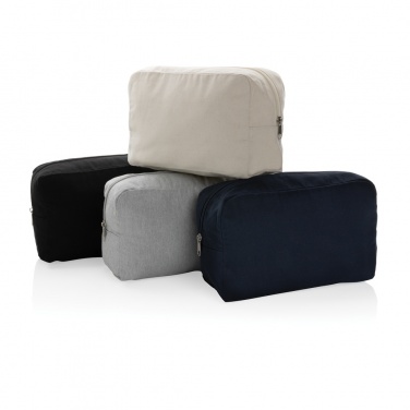 Logo trade promotional item photo of: Impact Aware™ 285 gsm rcanvas toiletry bag undyed