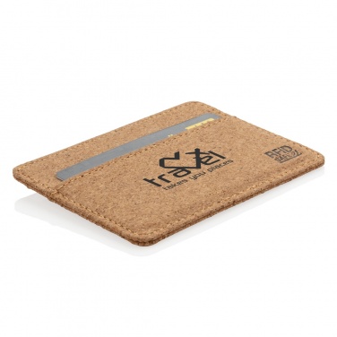 Logo trade corporate gifts image of: Cork secure RFID slim wallet