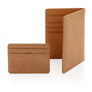 Logotrade business gift image of: Cork secure RFID slim wallet