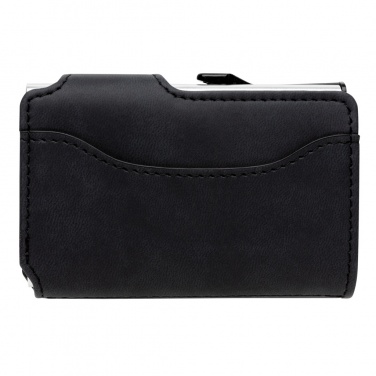 Logo trade promotional merchandise photo of: Standard aluminium RFID cardholder with PU wallet