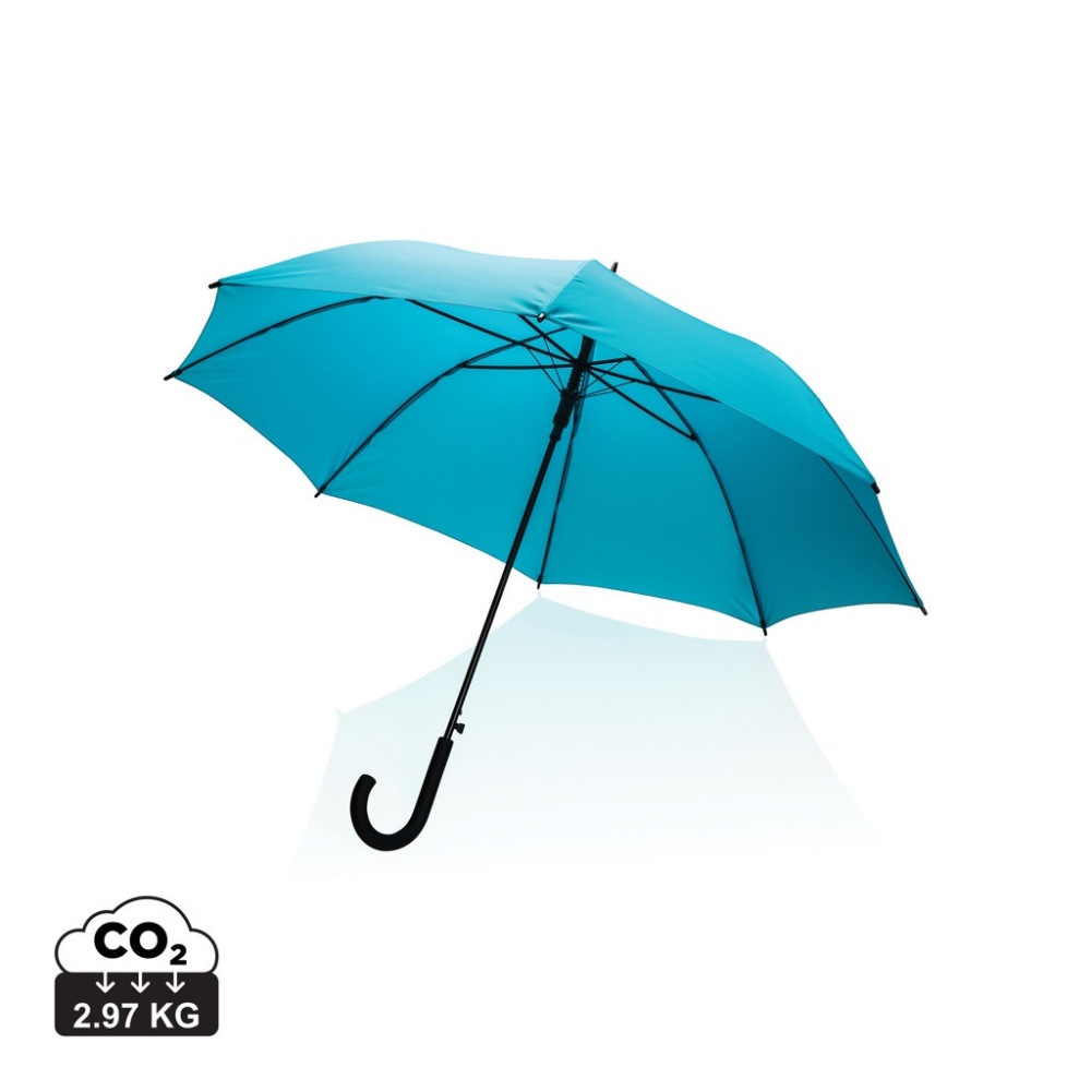 Logo trade advertising product photo of: 23" Impact AWARE™ RPET 190T standard auto open umbrella