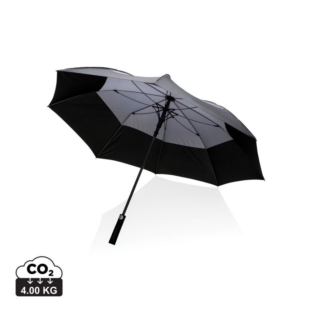 Logotrade promotional gift image of: 27" Impact AWARE™ RPET 190T auto open stormproof umbrella