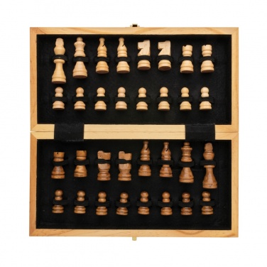 Logo trade advertising products picture of: Luxury wooden foldable chess set