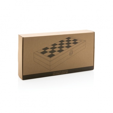 Logotrade promotional giveaway image of: Luxury wooden foldable chess set