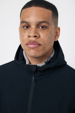 Logo trade promotional item photo of: Iqoniq Makalu men recycled polyester soft shell jacket