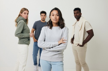 Logotrade corporate gift image of: Iqoniq Denali recycled cotton crew neck undyed