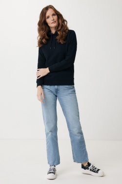 Logo trade promotional items image of: Iqoniq Rila lightweight recycled cotton hoodie