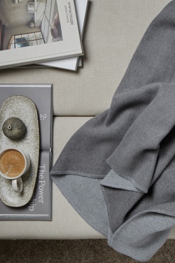 Logo trade corporate gifts picture of: VINGA Moulton GRS RPET blanket