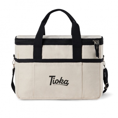 Logo trade promotional giveaways image of: VINGA Volonne AWARE™ recycled canvas cooler basket