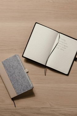 Logo trade corporate gifts image of: VINGA Albon GRS recycled felt notebook