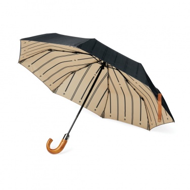 Logo trade promotional products picture of: VINGA Bosler AWARE™ recycled pet 21" foldable umbrella