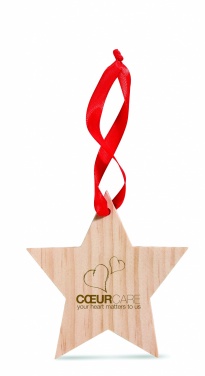 Logo trade promotional products image of: Star shaped hanger