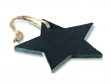 Logo trade promotional items image of: Slate xmas hanger star