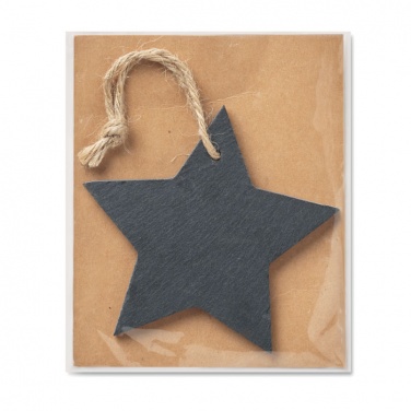 Logotrade promotional product picture of: Slate xmas hanger star