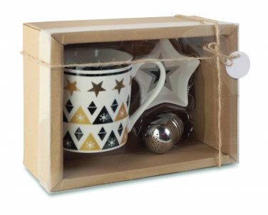 Logo trade advertising products picture of: Mug mini plate filter in box