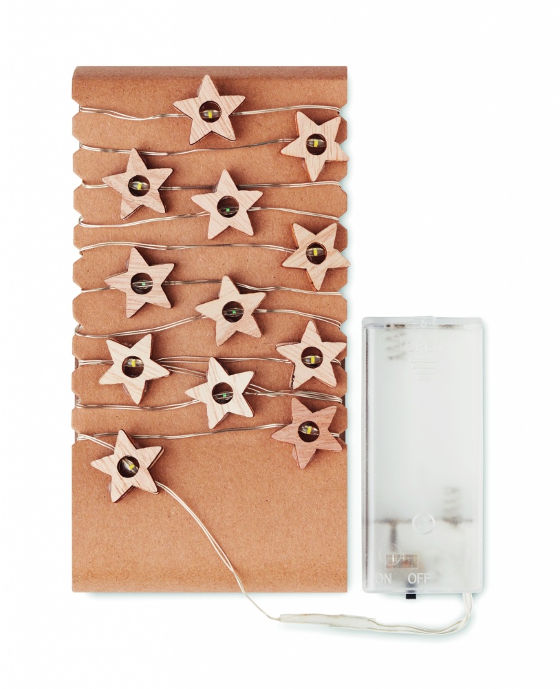 Logo trade promotional giveaway photo of: String with 20 star lights