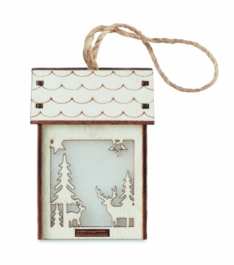 Logo trade business gifts image of: MDF house with light