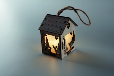 Logo trade promotional items image of: MDF house with light