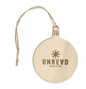 Logotrade advertising product image of: Wooden Tree bauble hanger