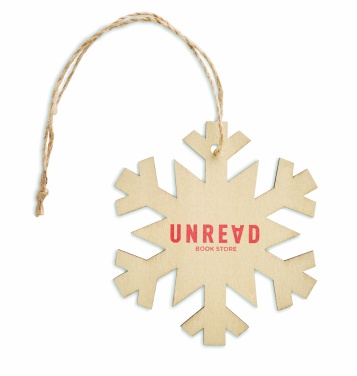 Logotrade promotional giveaways photo of: Snowflake Tree hanger