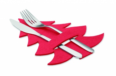 Logo trade advertising products picture of: RPET felt cutlery holder set