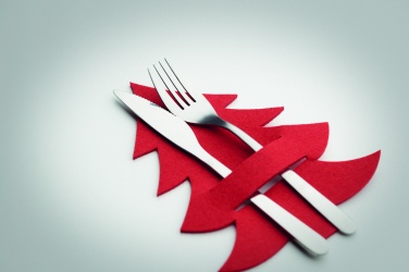 Logo trade promotional products image of: RPET felt cutlery holder set