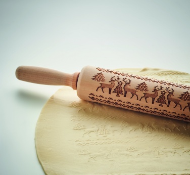Logotrade promotional giveaway picture of: Christmas pastry wooden rolling