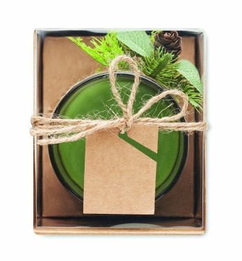 Logo trade corporate gifts image of: Christmas candle holder