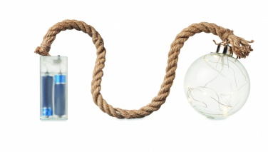 Logo trade promotional merchandise photo of: Glass bauble LED light