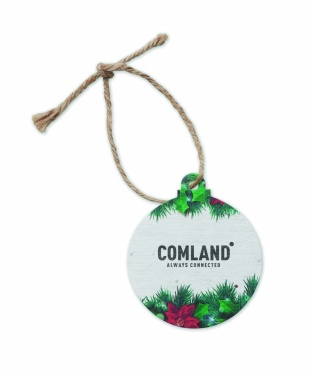 Logo trade advertising product photo of: Seed paper Xmas ornament