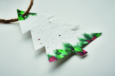 Logo trade promotional gift photo of: Seed paper Xmas ornament