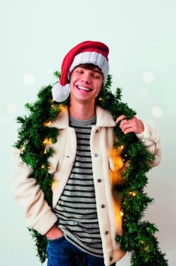 Logo trade corporate gifts picture of: Long Christmas knitted beanie