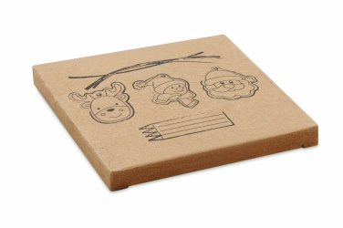 Logotrade promotional merchandise image of: Drawing wooden ornaments set