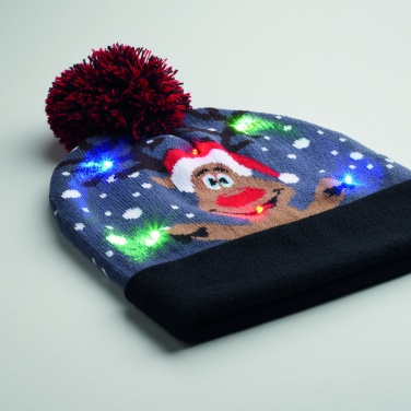 Logotrade advertising products photo of: Christmas knitted beanie LED