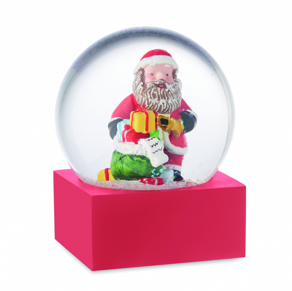 Logo trade advertising products image of: Snow ball glass ornament