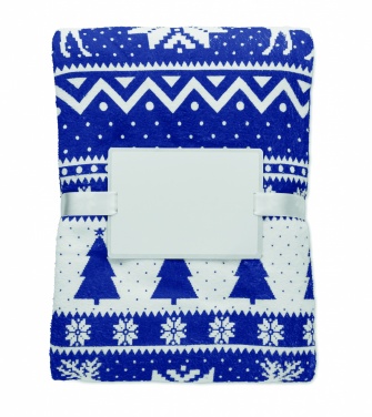 Logo trade promotional merchandise picture of: RPET fleece blanket 190 gr/m²