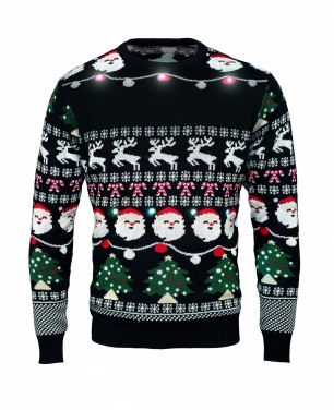 Logo trade business gifts image of: Christmas LED sweater L/XL