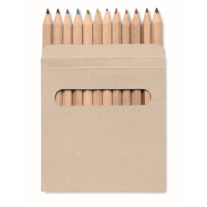 Logo trade promotional items image of: 12 coloured pencils set