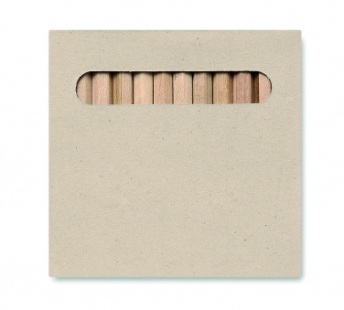 Logo trade promotional merchandise picture of: 12 coloured pencils set
